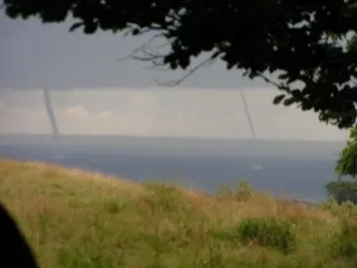 Två tromber över Öresund