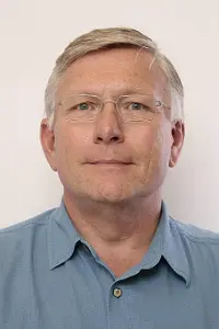 Porträtt på en man.