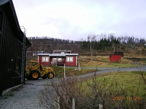I bilden syns klimatstationen i Mjölkbäcken.