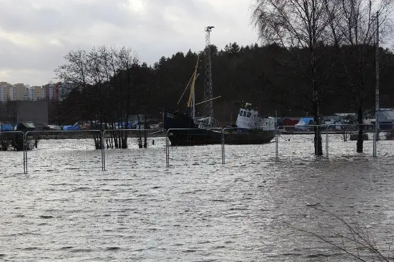 Översvämning vid kusten