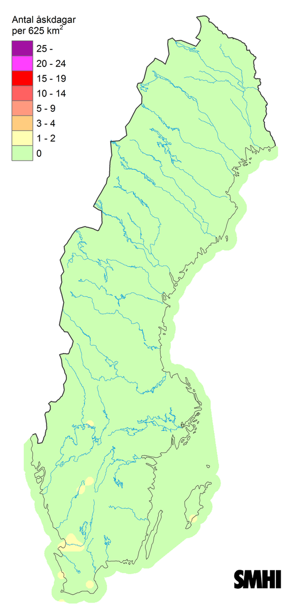 Nederbörden i procent av normalperioden 1991-2020 för december 2024.