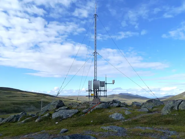 Nuvarande station i Sylarna i Jämtland den 29 augusti 2015. Dagen innan hade den meteorologiska hösten anlänt till stationen.