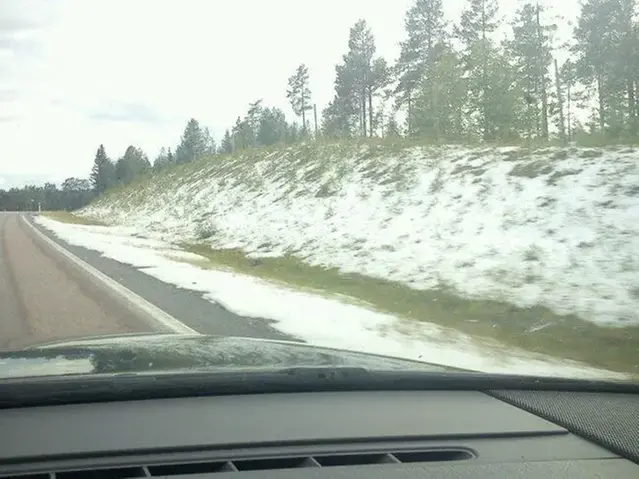 Hagel i Hudiksvall